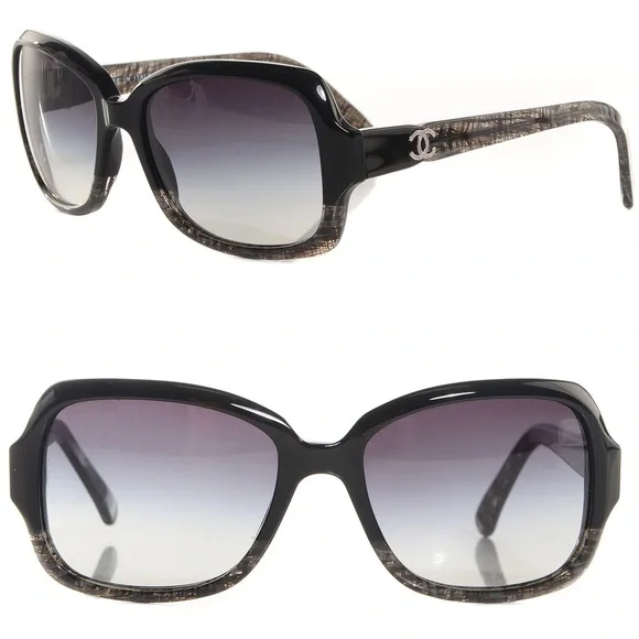 CHANEL Sunglasses Tweed Effect - Picture 1 of 7